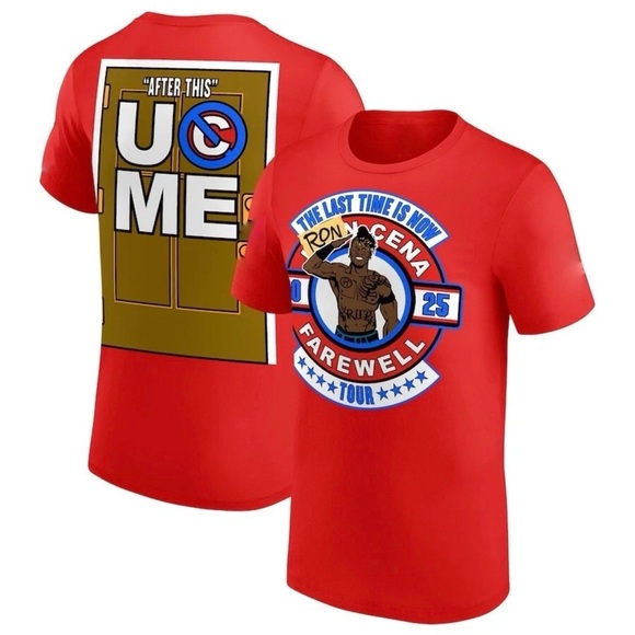 WWE Other - WWE Official 2025 Men’s R-Truth Ron Cena T Shirt Red NEW